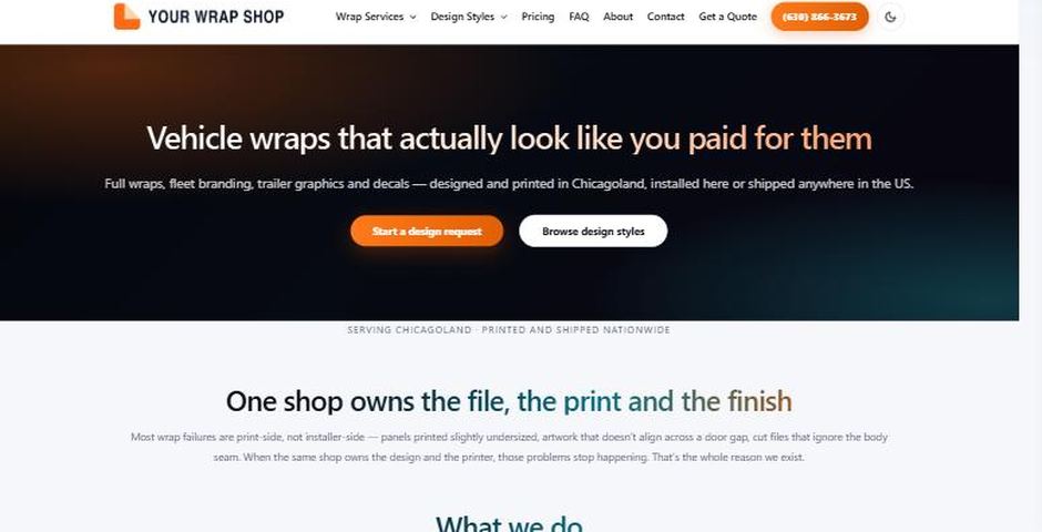 Your Wrap Shop home page